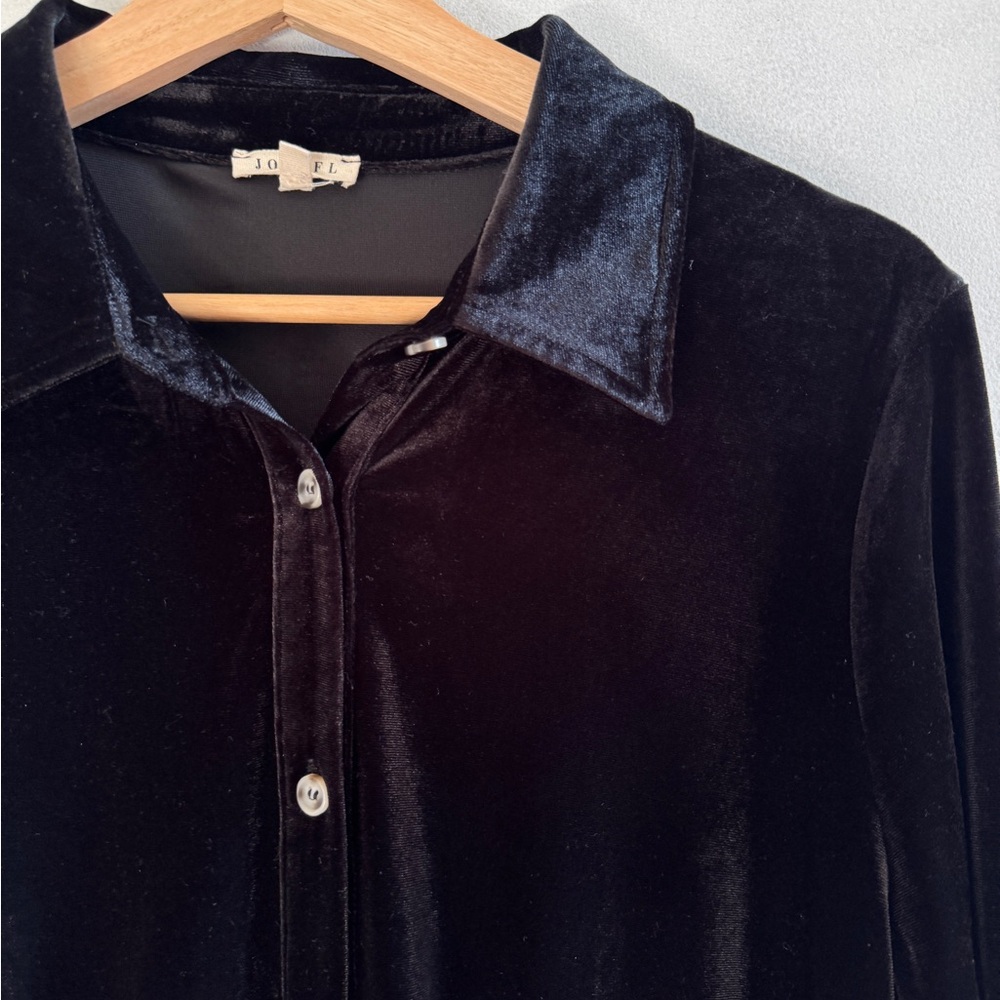 JODIFL - Black Velvet Dress - Size S - Picture 2 of 5